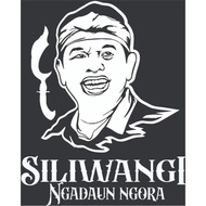 Cutting Sticker face dedi mulyadi / KDM Father Aing/ dedi Mulyadi words/ SILIWANGI NGORA LEAF