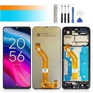 หน้าจอ LCD ขนาด 6.75 นิ้ว สำหรับ TCL 505 T509K พร้อมกรอบ ชุดจอสัมผัสอะไหล่ซ่อม