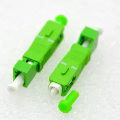 New Optical Fiber Connector LC Female-SC Male Fiber Adapter Single Mode/Multimode OM3 OM4 Flange Cou