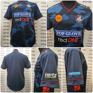 Jersey PDRM FC 2022 Home Kit Away Kit Lelaki Baju Jersi Football T-shirt Navy Red Shirt Microfiber