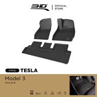 3D Mats พรมปูพื้น รถยนต์ TESLA MODEL 3 2017-2024  พรมกันลื่น พรมกันนํ้า พรมรถยนต์