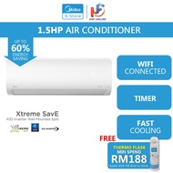 Midea 1.5HP MSXS-13CRDN8 Xtreme Save R32 Inverter Air Conditioner / Aircond / Air Cond