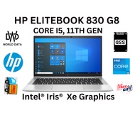 HP EliteBook 830 G8 Laptop | 13.3" 1920x1080 FHD | Core i5-11TH GEN-256GB SSD Hard Drive - 8GB RAM