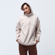 不可退換 /防水透濕刷毛拉鍊衝鋒衣-銀啡