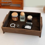 SEPTEMBER Aromatherapy Perfume Tray, Decorative Rectangle Jewelry Storage Tray, Retro Large Capacity