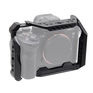 BGNING Camera Cage Rig With Cold Shoe Mount 3/8 Arri Hole For Sony A7M2 / A7S3 / A7R4 / A9II Camera 