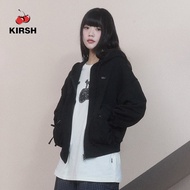 [KIRSH] CHERRY APPLIQUE HOODED ZIP-UP | 26SS | Women’s Hoodie Jacket | Casual Zip Hoodie | Cute Cher