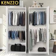 พร้อมส่ง !! :KENZZO :2/3 Door wardrobe closet wood ตู้เสื้อผ้า ตู้เสื้อผ้าไม้ ตู้   ตู้เก็บผ้า ตู้จั
