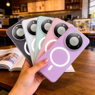 New jelly color simple magnetic phone Case Honor X9A X9B X9C X9D X9 X8A X8B X8D X50 X40 Smart Casing
