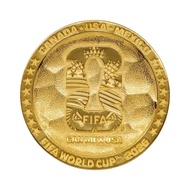Royal Selangor - USA Canada Mexico FIFA World Cup 2026TM Gilt Medallion (Gold Gilded Pewter Medal) 皇