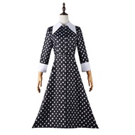 <902>Wednesday Addams ชุดคอสเพลย์สำหรับเด็กผู้หญิงวันคริสต์มาสผู้หญิงชุดผู้ใหญ่เซ็กซี่สีดำสวยของขวัญ