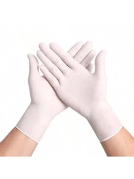 100入組9吋一次性丁腈手套，丁腈橡膠手套，適用於餐飲、廚房、工廠、工業、家庭清潔手套