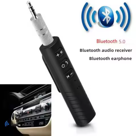 Wireless Bluetooth 5.0 Receiver Adapter 3.5mm Jack For Car Music Audio Aux A2dp Headphone Reciever H