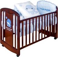 GIƯỜNG GỖ CÓ BÁNH XE 2 TẦNG CHO BÉ KU6023 - KUKUDUCKBILL