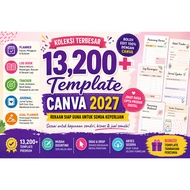 [MEGA BUNDLE] 13,200+ Canva Pages Templates PLR 2027 Edition - Editable Canva Design Pack | Digital 