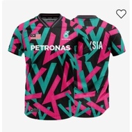 2025 Áo cầu lông mới MALAYSIA Áo cầu lông MALAYSIA 2022 (TẤT CẢ ANH - PHIÊN BẢN TRẮNG)