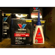 Combo Valvoline Champ 4T Extra Scooter 10w40 (SN/MB) 800ml + vavoline 80w90 120ml transmission oil, 