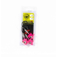 Tackle Tactics TT Big EyeZ Jig Head 3/4 oz 7/0 Pink Silver EyeZ (5246)