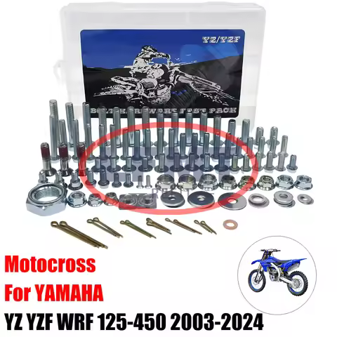 Motocross Repair Tool Box Complete vehicle screw bolt parts For Yamaha WR250F WR450F FX YZ65 YZ85 YZ