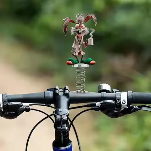 Big Mouth Monkey Acrylic Car Ornament Spring Shake Ornament For Bicycle Car Center Console Desktop D