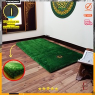 Plain Rasfur Fur Prayer Rug 115x65x3.5cm/ premium Prayer Rug with Kaaba Kaaba non-slip/