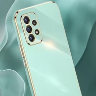 Sparkling Straight Edge Electroplated Shell For Samsung Galaxy A91 A81 A73 A72 A71 A70 A57 A56 A55 A