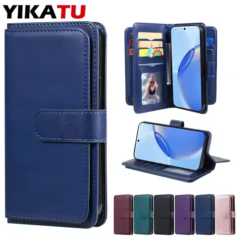 Leather Wallet Case For OPPO Realme 8 Pro V20 V13 P1 Pro 5G Narzo N63 50i Reno12 F Reon7 Z Reno8 T R