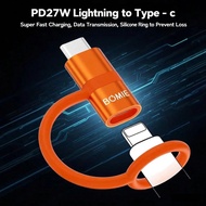 1pc Anti-Lost Lightning To Type-C Adapter, PD27W Fast Charging Converter Compatible With IPhone 15/1