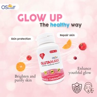 OSWELL GLUTA MAXX WITH VITAMIN C  60 TABLETS | Skin whitening Moisturize Glowing skin Anti-ageing Healthy Skin Nakakaputi Nakakakinis Brightens Skin Reduce Acne and Pimples Anti-Wrinkles Collagen and Glutathione FDA Safe and Effective