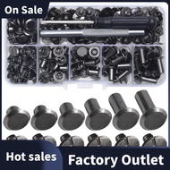 Chicago Screw Leather Rivets Assorted Screw Rivets M5 Chicago Binding Screws for Decorating PU Craft