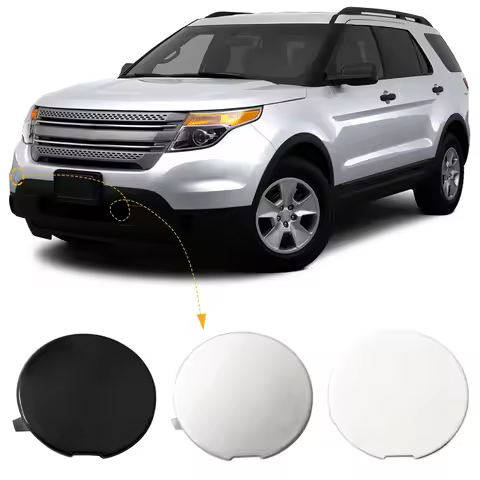 Front Bumper Tow Hook Cap Towing Eye Cover For Ford Explorer 2011-2015 BB5Z17A900A BB5Z17A900APTM Ca