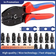 Solar Crimping Tool Kit For 2.5-6.0Mm2/AWG26-10 Solar Panel PV Cable With 10PCS Male Female Solar Pa