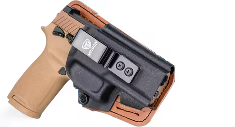 IWB Kydex & Leather Hybrid Holster for Sig Sauer P320 X Carry / P320C Compact / P320 M18 w/Comfort F