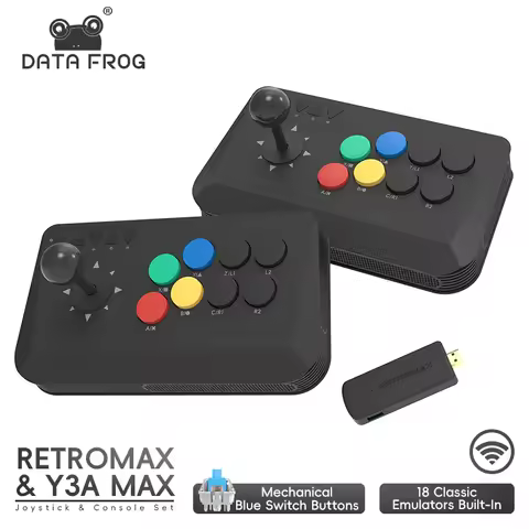 Data Frog Arcade Fighter Stick for Windows IOS Android TV Box Street Fighter Arcade Joystick Support