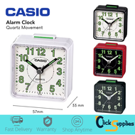 Casio Table Alarm Clock Quartz Movement Analogue Loud Buzzer Glow in the Dark Display