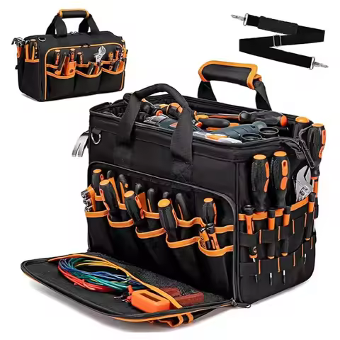 DGEV Tool Tote, Tool Bag Organizer, Electrician Tool Bag, Tool Bag, Tool Caddy, Tool Bags for Electr