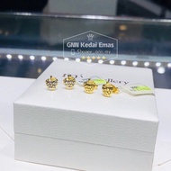 EMAS 375 SUBANG APPLE 🍎 EPAL 375 GOLD EARRINGS S123