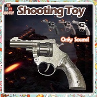 COD--100 Metal Shooting Gun Toy Only Sounds Safe Gift For Boy cap gun revolver gun Bison Gun Ring Ca