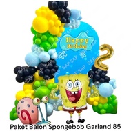 Spongebob GARLAND Balloon Package 85SP Spongebob Birthday Decoration/