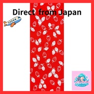 Todaya Shoten Pear Orchard Dye Tenugui Strawberry (Red) 847, approximately 37×98 cm[Direct from Japa