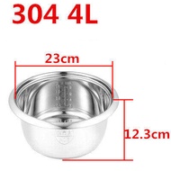 หม้อหุงข้าวสแตนเลส304หม้อหุงข้าวด้านในแบบไม่ติดอุปกรณ์เสริมอะไหล่หม้อหุงข้าวอาหารในครัว