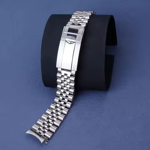 US STOCK TAX FREE 18mm Jubilee Watch Band for Seiko 5 SNKL23 Hollow Curved End with Oyster Clasp 316