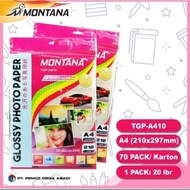 [20 Sheets] GLOSSY PHOTO PAPER A4 210 GSM / 210 gsm MONTANA PHOTO PAPER