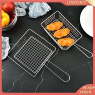 [Lovoski2] Wire Fry Basket Stainless Steel Fryer Basket, Fries Basket Strainer for Barbecue, Restaurant, Potatoes Chicken Wing