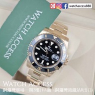 <黃金><尾期><2020年保用證><齊格> 116618LN 黃金 黑面 Rolex Submariner 40 (116618 116718 126715 126715CHNR 126711 12