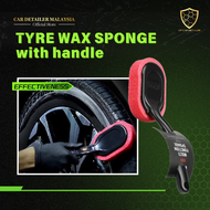 CAR Detailer — TYRE WAX SPONGE WITH HANDLE - tyre sponge with long handle / tyre sponge / spun tayar