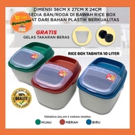 TABITA RICE BOX 10 LITER Rice Container Nuts Food Storage Rice Storage ZORA Rice Dispenser