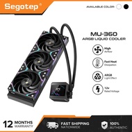Segotep MU-360mm ARGB CPU Liquid Cooler with 2.4 IPS Screen (Black White)