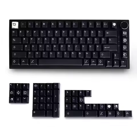 Wob Katakana Keycaps PBT Material 129 Keys Dye-Sub Cherry Profile Keycaps for 61/87/104/108 Mx Switc