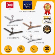 KDK K15VO Regulator Ceiling Fan 60" White / KDK K15WO 60" / Deka DR9 60"  Matte Black Kipas Siling